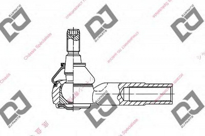 DJ PARTS de1140 -  Наконечник поперечной рулевой тяги